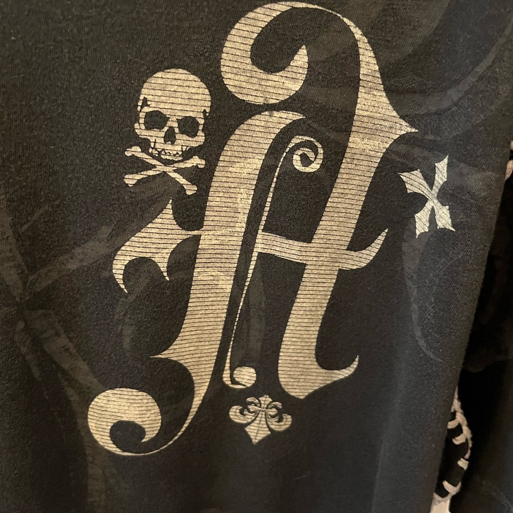 Affliction v-neck t-shirt Buckle 💀 - Picture 8 of 11